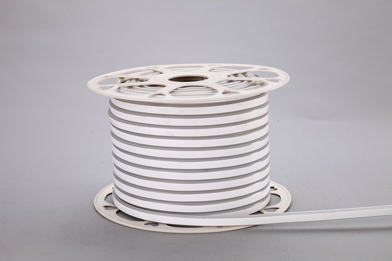 Tira de luz azul de gelo flexível de um lado