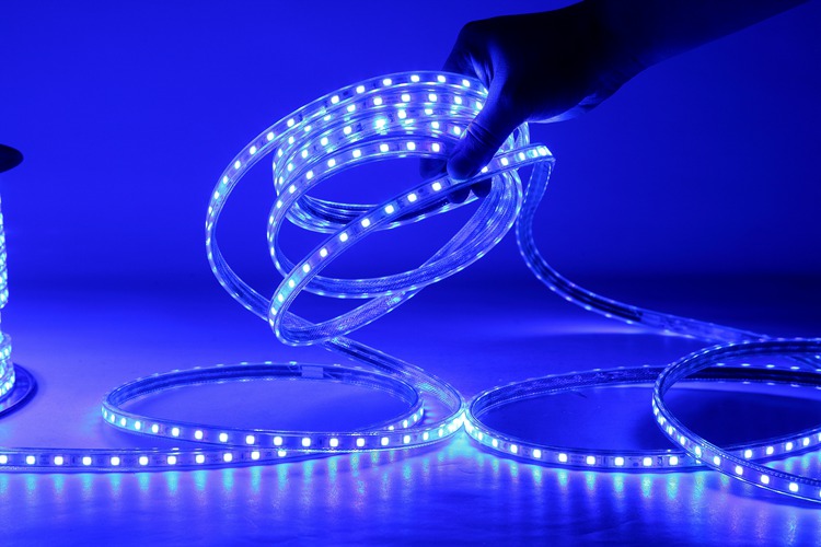 Lampu Jalur Biru Led