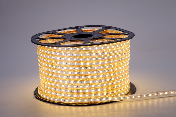 5050 60D 8MM Strip Cahaya Emas