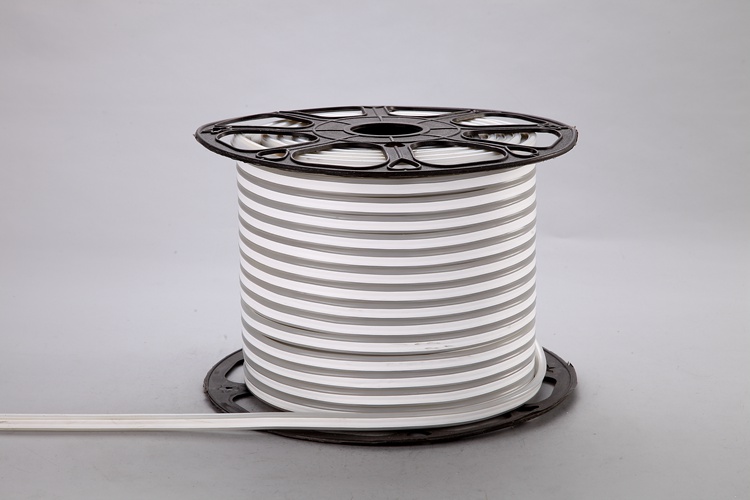 Luz de tira vermelha flexível de um lado